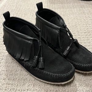 Black Rag & Bone Handsewn Moccassins